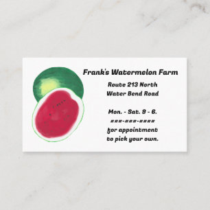 Custom Watermelone Business Cards Visitenkarte