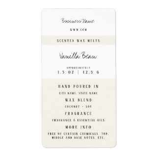 Custom Wax Melt Labels