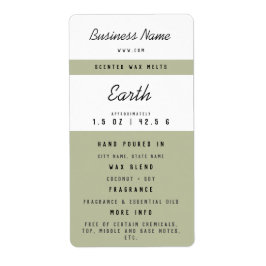 Custom Wax Melt Labels