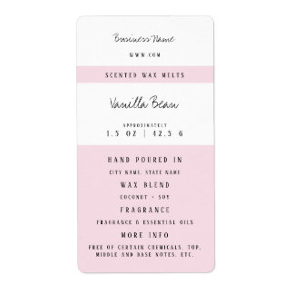 Custom Wax Melt Labels
