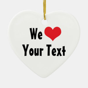Custom We Liebe Ornament