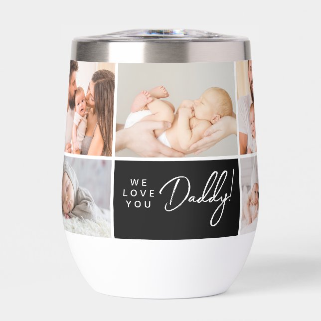 Custom We Love you Daddy Multi Photos Father's Day (Vorderseite)