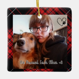 Custom We Rescued Each Other Chirstmas Keramikornament