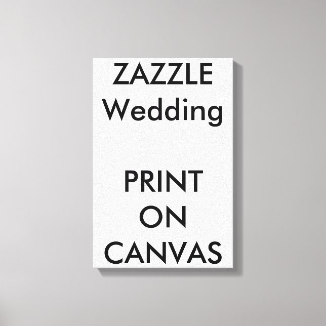 Custom Wedding 11 x 16,5" Canvas Print Wall Art Leinwanddruck (Vorderseite)
