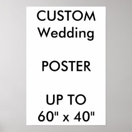 Custom Wedding 11" x 16,5" Poster MATTE Portrait