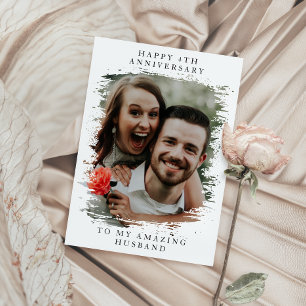 Custom Wedding Anniversary Collage Foto Karte