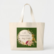 Custom Wedding Anniversary Couple Blume Green