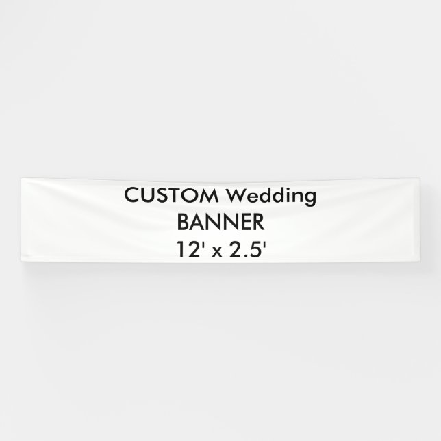 Custom Wedding Banner 12' x 2,5' (Horizontal)