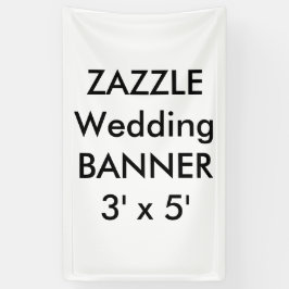 Custom Wedding Banner 3' x 5'