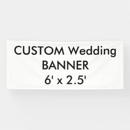Custom Wedding Banner 6' x 2,5'