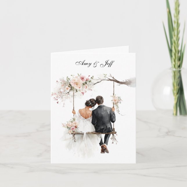 Custom Wedding Card Karte (Vorderseite)