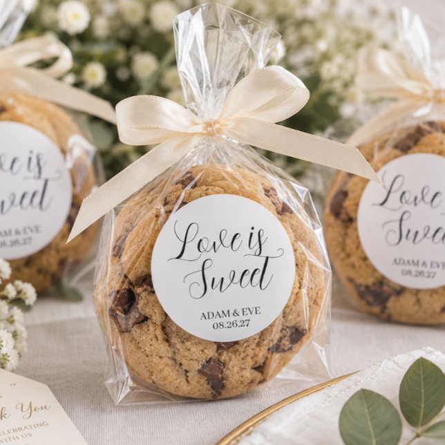 ✨ Custom Wedding Cookie Bevorzugen Sticker - elega (Von Creator hochgeladen)