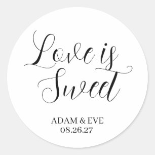 ✨ Custom Wedding Cookie Bevorzugen Sticker - elega