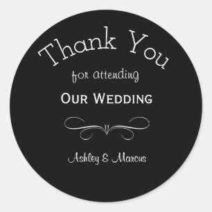 Custom Wedding danke Ihnen Round Sticker