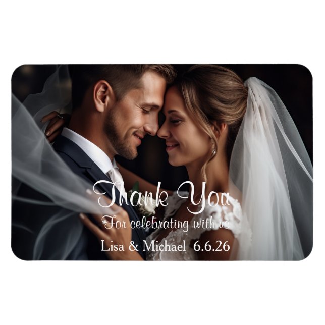 Custom Wedding Danke Magnet (Horizontal)