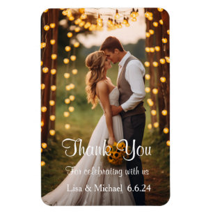 Custom Wedding Danke Magnet