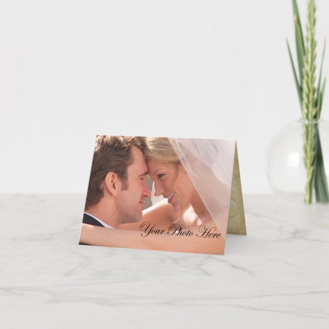 Custom Wedding Dankeschön Karten (Vorderseite)