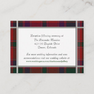 Custom Wedding Enclosure Card Begleitkarte