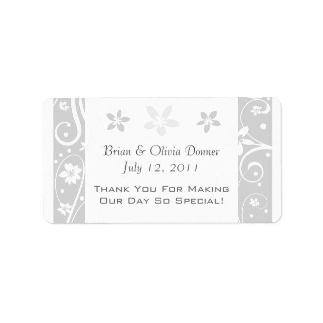 Custom Wedding Favor Labels Adressaufkleber (Vorne)