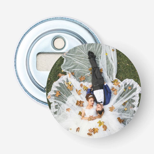 Custom Wedding Foto Flaschenöffner (Vorderseite)