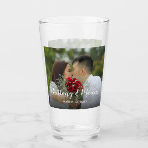 Custom Wedding Foto Glas