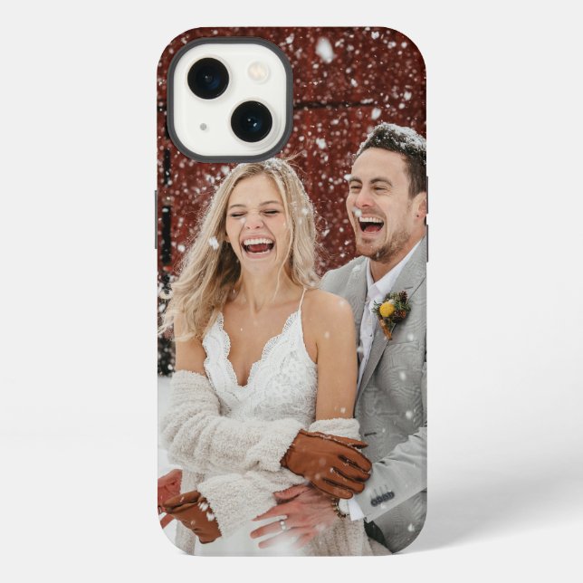 Custom Wedding Foto iPhone Hülle (Rückseite)