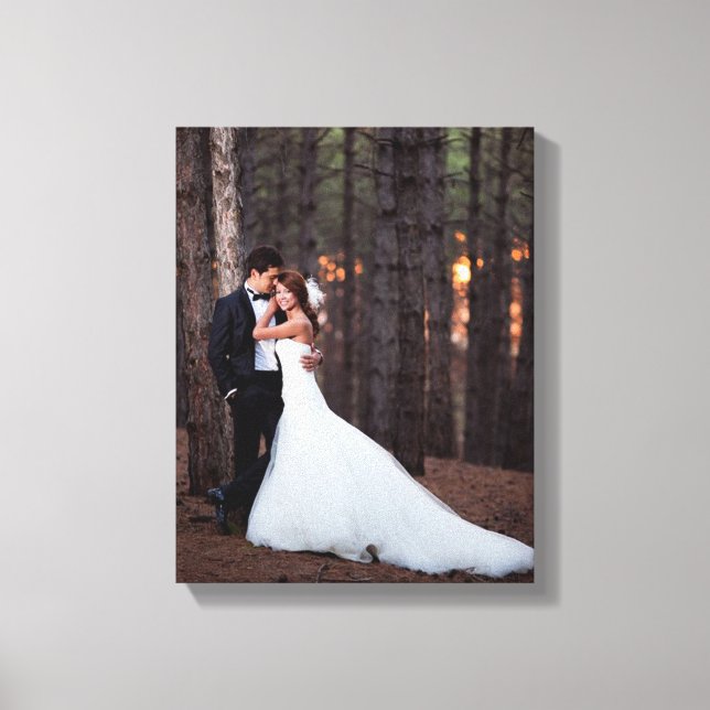 Custom Wedding Foto Leinwand Print (Vorderseite)