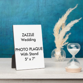 Custom Wedding Foto Plaque 5" x 7" Fotoplatte