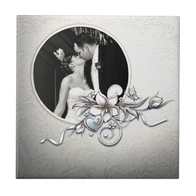 Custom Wedding Frame Tile Fliese (Vorderseite)