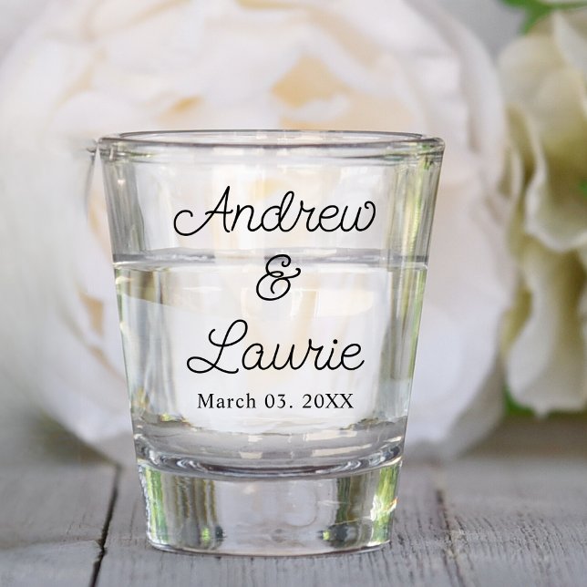 Custom Wedding Gastgeschenk Personalisiert Clear Schnapsglas (Von Creator hochgeladen)