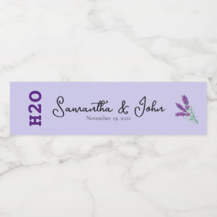 Custom Wedding Guest Personal Water Flasche Label Wasserflaschenetikett