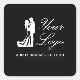 Custom Wedding Idee Personalisiertes Foto Design Quadratischer Aufkleber