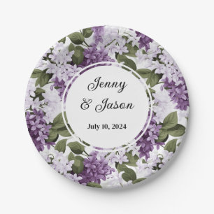 Custom Wedding Lilacs Paper Teller