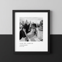Custom Wedding Photo – Love You Forever Poster