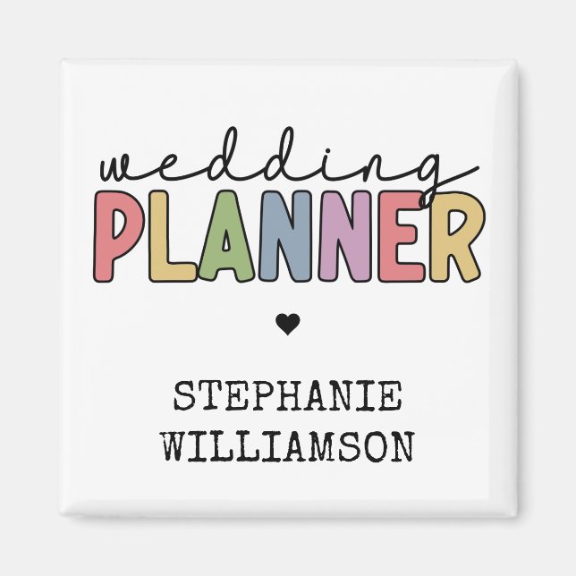 Custom Wedding Planer Event Planner Magnet (Vorne)