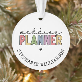 Custom Wedding Planer Event Planner Ornament