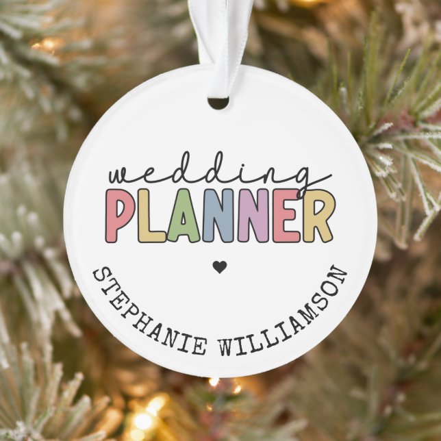 Custom Wedding Planer Event Planner Ornament (Baum)