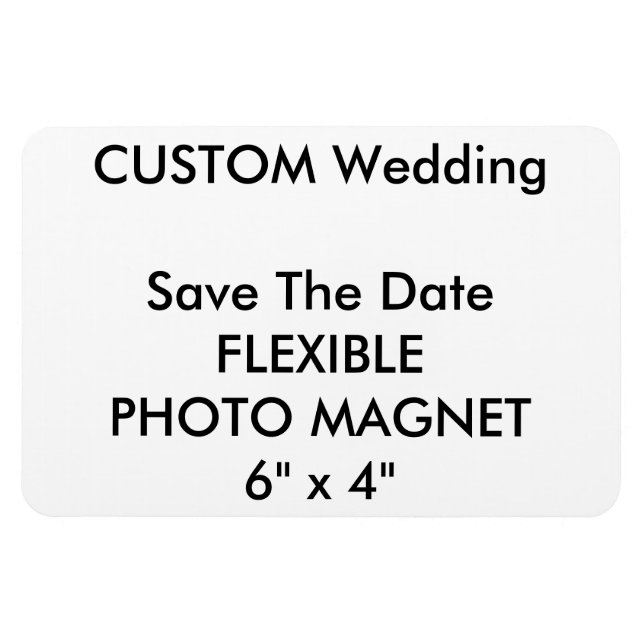 Custom Wedding Save the Date Foto Kühlschrankmagne Magnet (Horizontal)