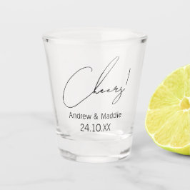 Custom Wedding Shot Glass Cheers Schnapsglas