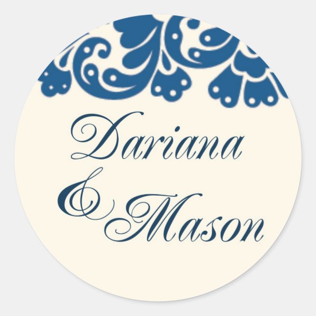 Custom Wedding Sticker - Dariana neu (Vorderseite)