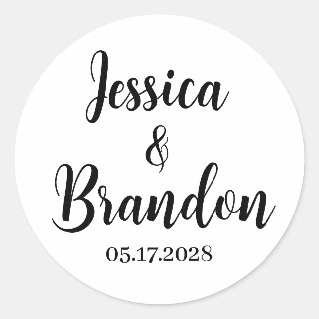 Custom Wedding Sticker WBL-02_rdv1 (Vorderseite)