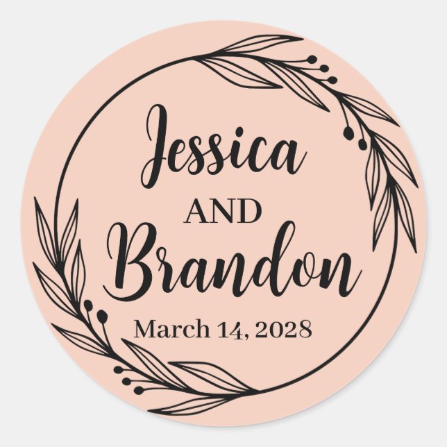 Custom Wedding Sticker WBL-02_w02rdv1 (Vorderseite)