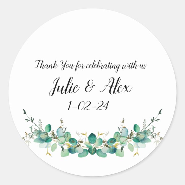 Custom Wedding Stickers (Vorderseite)