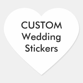 Custom Wedding Stickers HERZ GLOSSY (20 pk.)