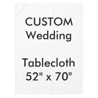 Custom Wedding Tablecloth 52" x 70" Tischdecke