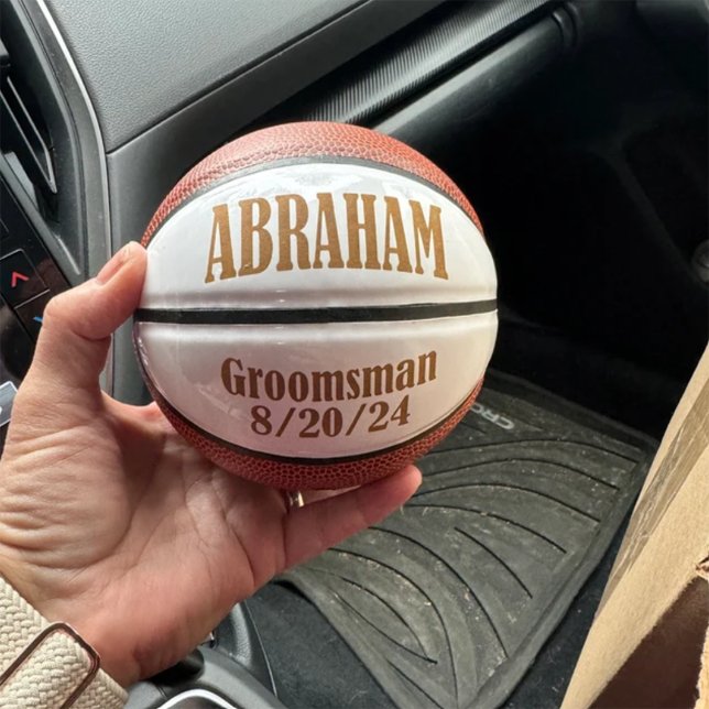 Custom Wedding Trauzeuge Keepake Basketball (Von Creator hochgeladen)