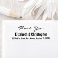 Custom Wedding Vielen Dank, dass Sie das Adresseti
