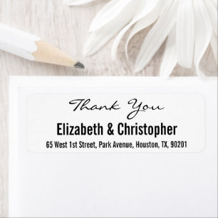 Custom Wedding Vielen Dank, dass Sie das Adresseti