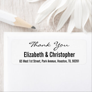 Custom Wedding Vielen Dank, dass Sie das Adresseti