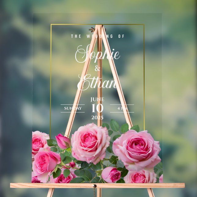 Custom Wedding Welcome Acrylic-Zeichen Acrylschild (Neutral)